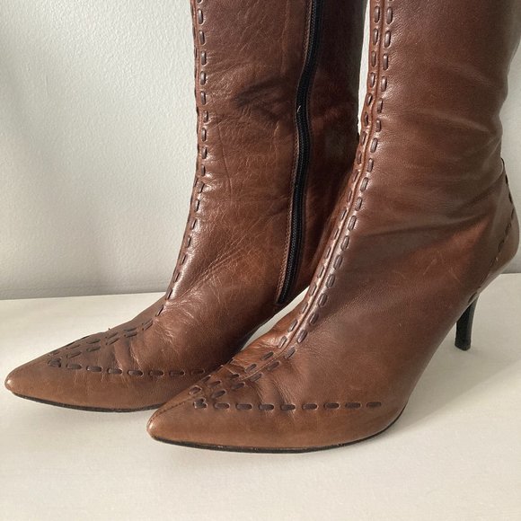 Zambrelli Brown Leather Boots - Picture 10 of 16